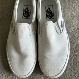 COPY - White slip on vans. Size 7.5.